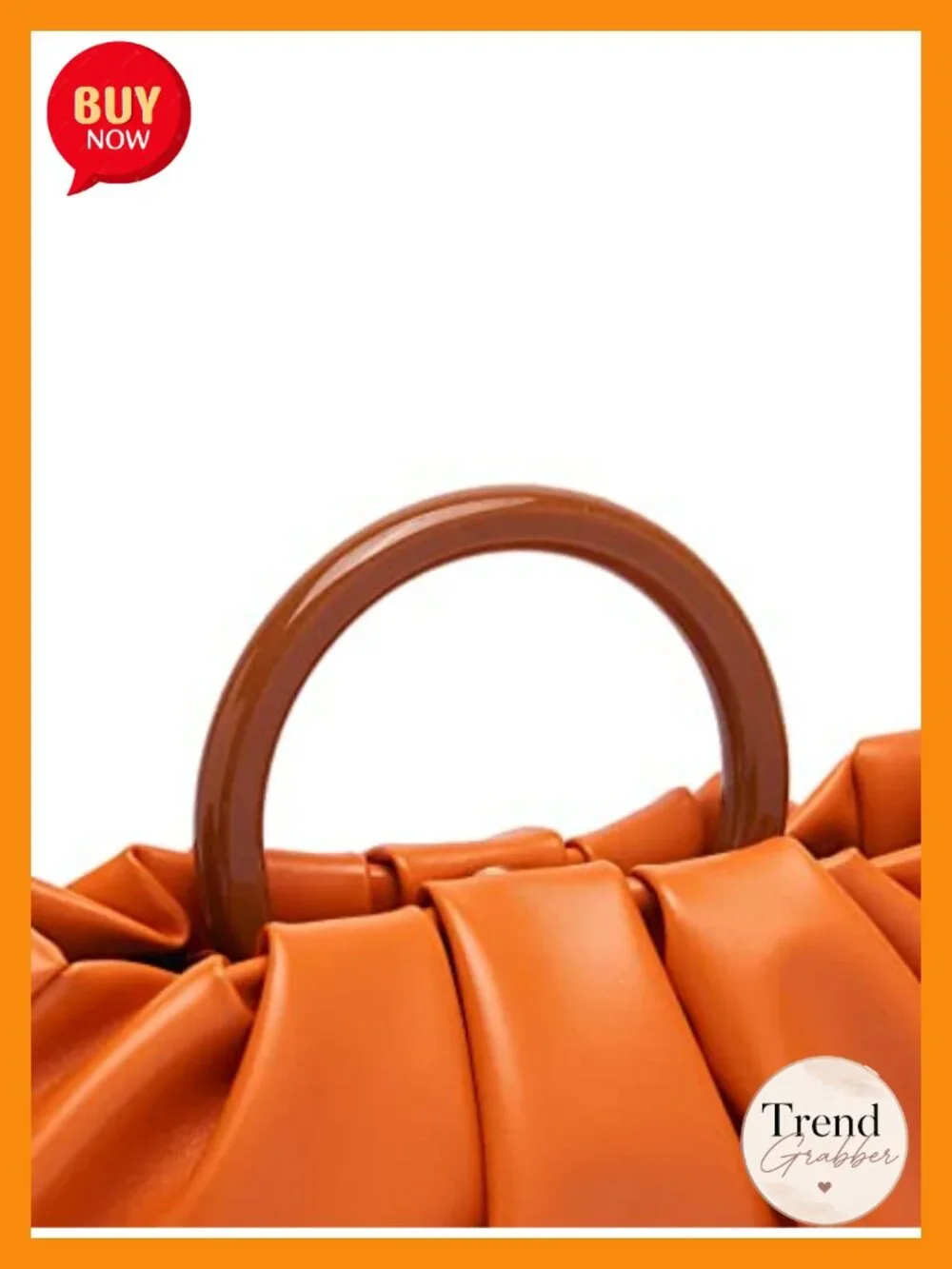 Faux Leather Ruched Mini Clutch Purse Pouch Bag